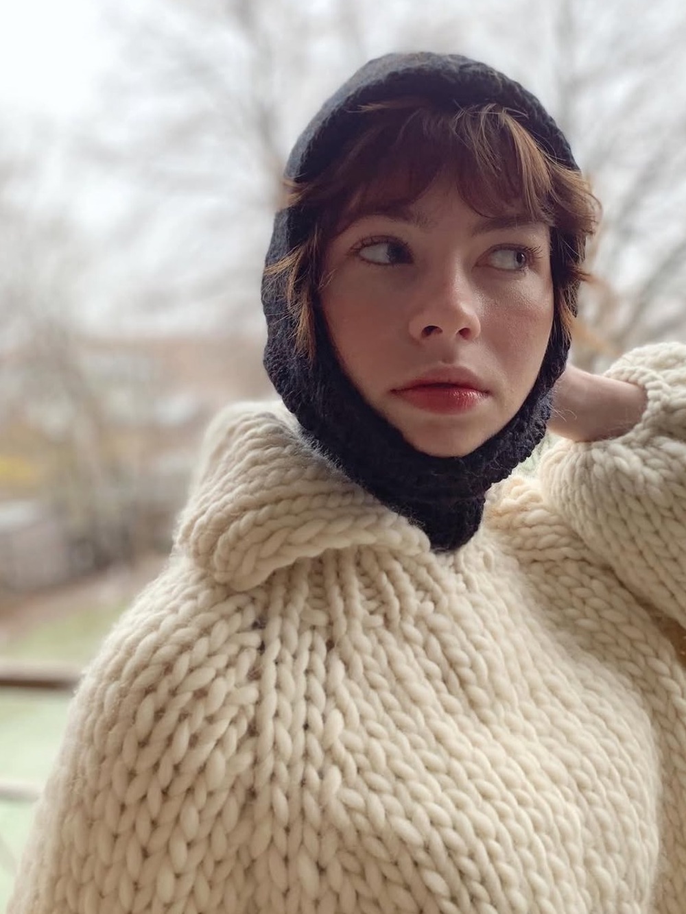 Good Night Day Nayes Polo Handknit Yarn Sweater - Picture 5 of 11